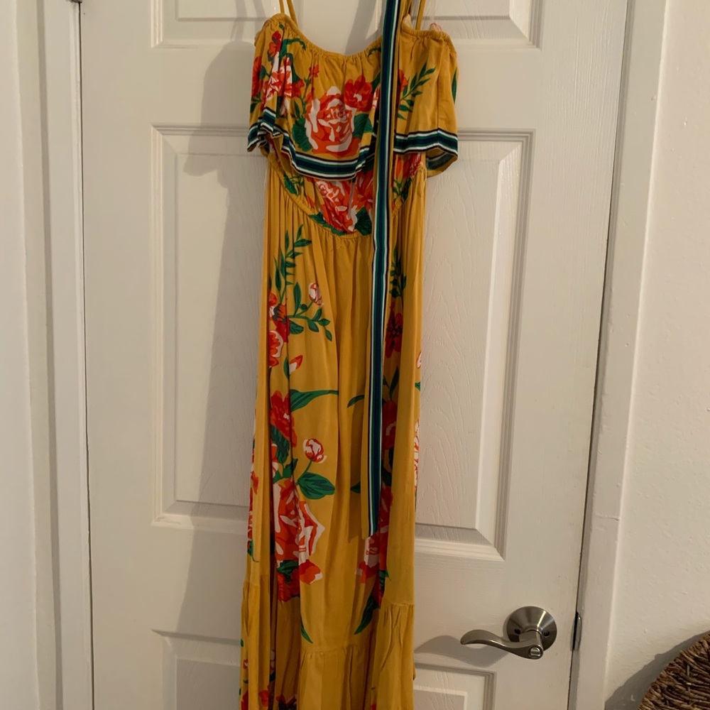 Fiesta themed maxi dress size large